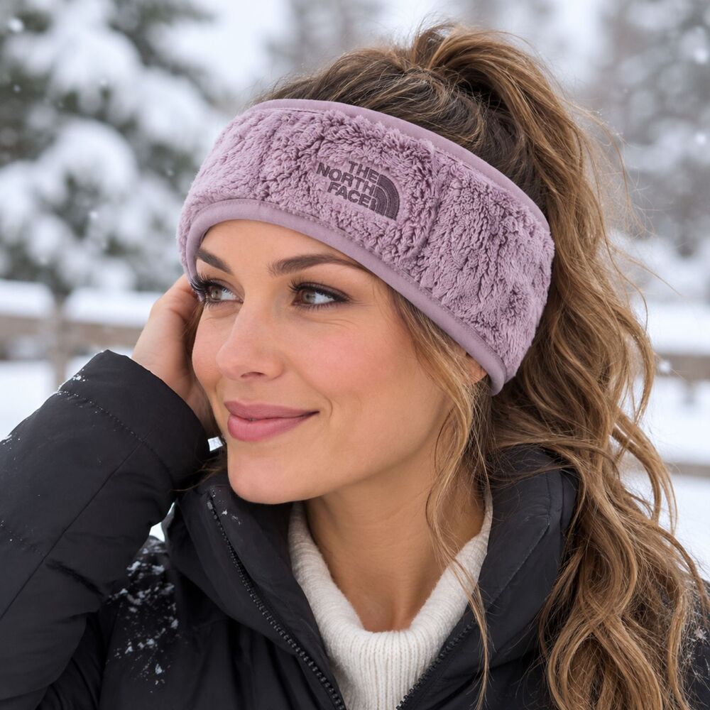 The North Face Lavender Fuzzy Fleece Ear Warmer Headband Women's Winter #20